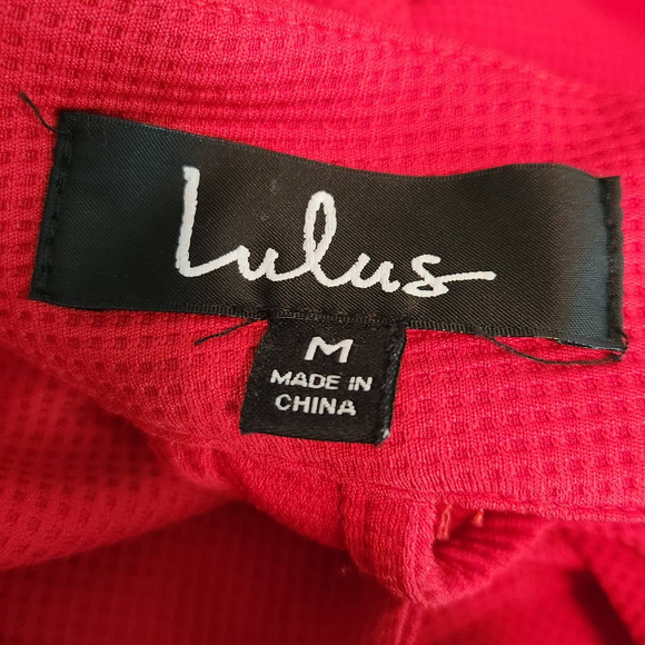 Lulu’s Outstanding Features Red Halter Dress - Picture 4 of 7